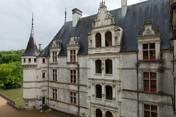 Fototapeta na wymiar Azay-le-Rideau castle in the Loire Valley, France