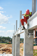 builder millwright worker at construction site