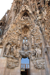 Naklejka premium The Portal of Charity of The Sagrada Familia