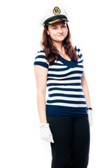 young and beautiful woman tourist