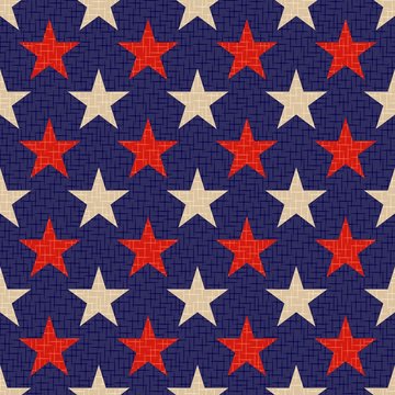 seamless patriotic stars background