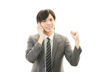 笑顔のビジネスマン