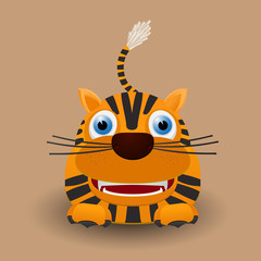 Cute baby tiger