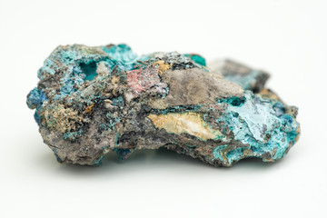 Malachite with azurite