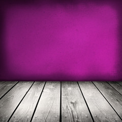 violet painted old wooden wall
