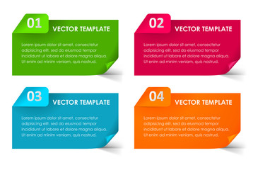 Set of Vector Paper Progress backgrounds. EPS 10 + jpg