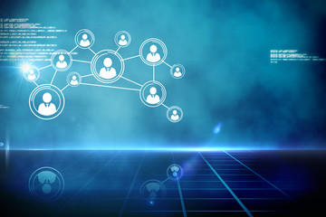 Obraz premium Futuristic technology interface