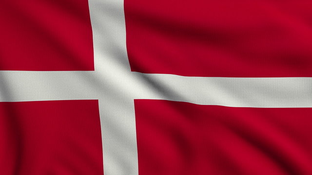Flag of Denmark looping