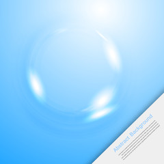 Vector abstract background. blue and card circle