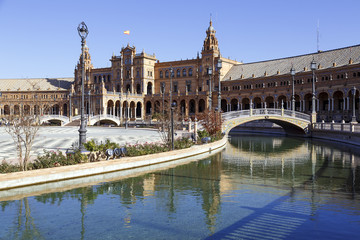 Plaza de Espana - Spanish Square in Seville, Spain