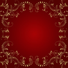 floral,hintergrund,rahmen,rot,weihnachtskarte,abbildung, 