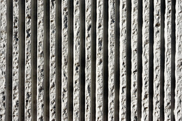 lines of concrete textures on wall