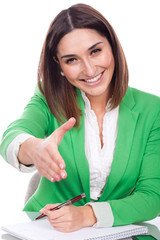 executive desk to greet