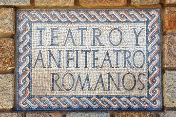 Roman theater and amphitheater, Merida, Extremadura, Spain