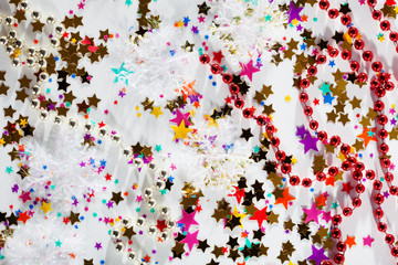 Colorful star shaped confetti