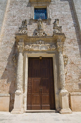 Fototapeta na wymiar Church of St. Leucio. Felline. Puglia. Italy.