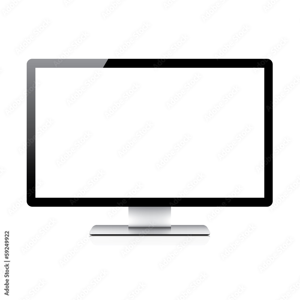 Aufkleber Modern responsive desktop computer vector - isolated on white