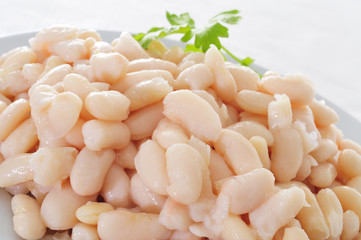 cooked white beans