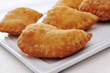 spanish empanadillas, small meat or tuna pies