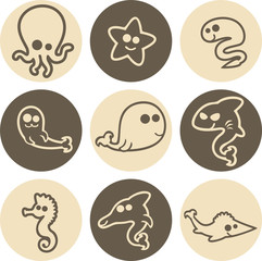 sea creatures design