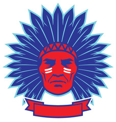 indian chief mascot