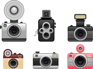 vintage cameras set 1