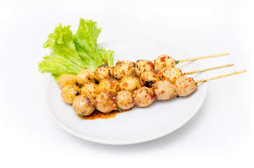 Grilled meat ball