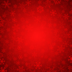 red snowflakes