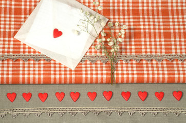 Valentine's Day decorations backgrounds for greeting card