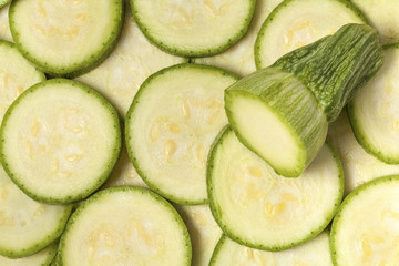 Slices Courgette