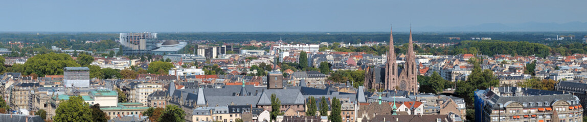 Fototapeta na wymiar Panorama Strasburgu