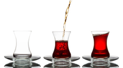 Turkish Tea in a row