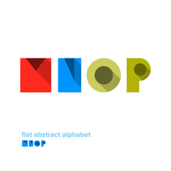 Modern Simple Abstract Colorful Alphabet