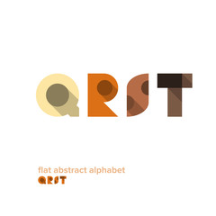 Modern Simple Abstract Colorful Alphabet