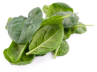 Frischer Blattspinat