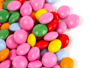 colorful chocolate buttons