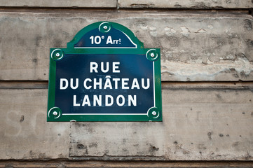 rue du château Landon à  Paris 10ièm