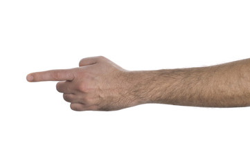 pointing finger