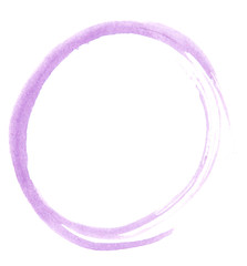 watercolor doodle circle