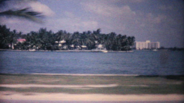 Florida Ocean Beach And Hotel-1961 Vintage 8mm film