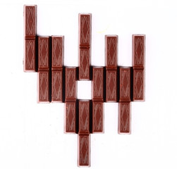 chocolate bar on white background