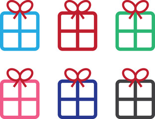 Present outlines in different colors