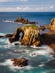 Scenery at Land End Cornwall England