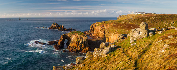 Scenery at Land End Cornwall England