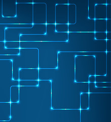 EPS10 vector modern hi-tech glowing background illustration