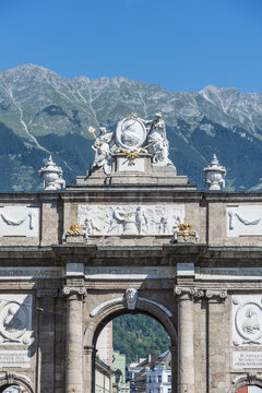 Triumphal Arch in Innsbruck, Austria.