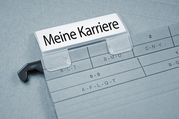 Ordner mit Meine Karriere