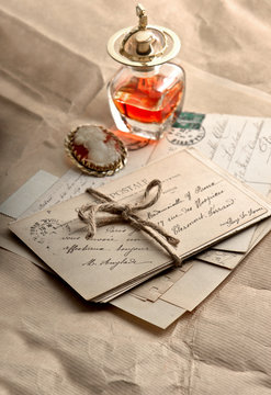 old letters, postcards and vintage things
