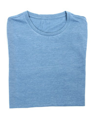 Male t-shirt isolated on white