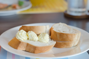 bread on dish